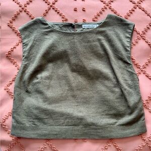 Abercrombie & Fitch Women's Olive Top